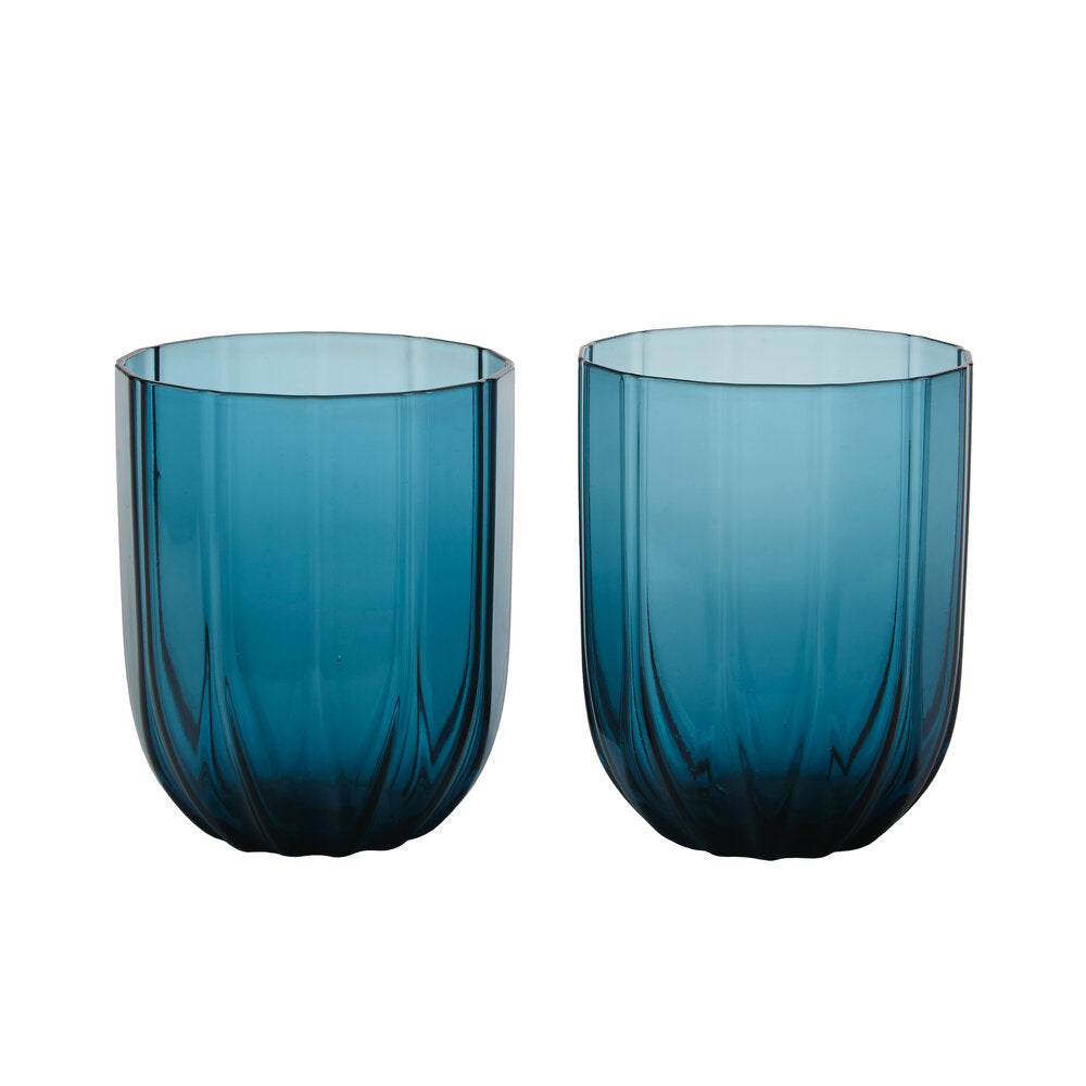 Drikkeglas, 2 stk. - Blå